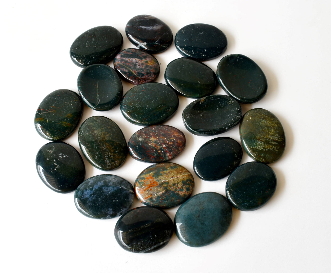 Bloodstone Pocket Stones (Protection and Strength)