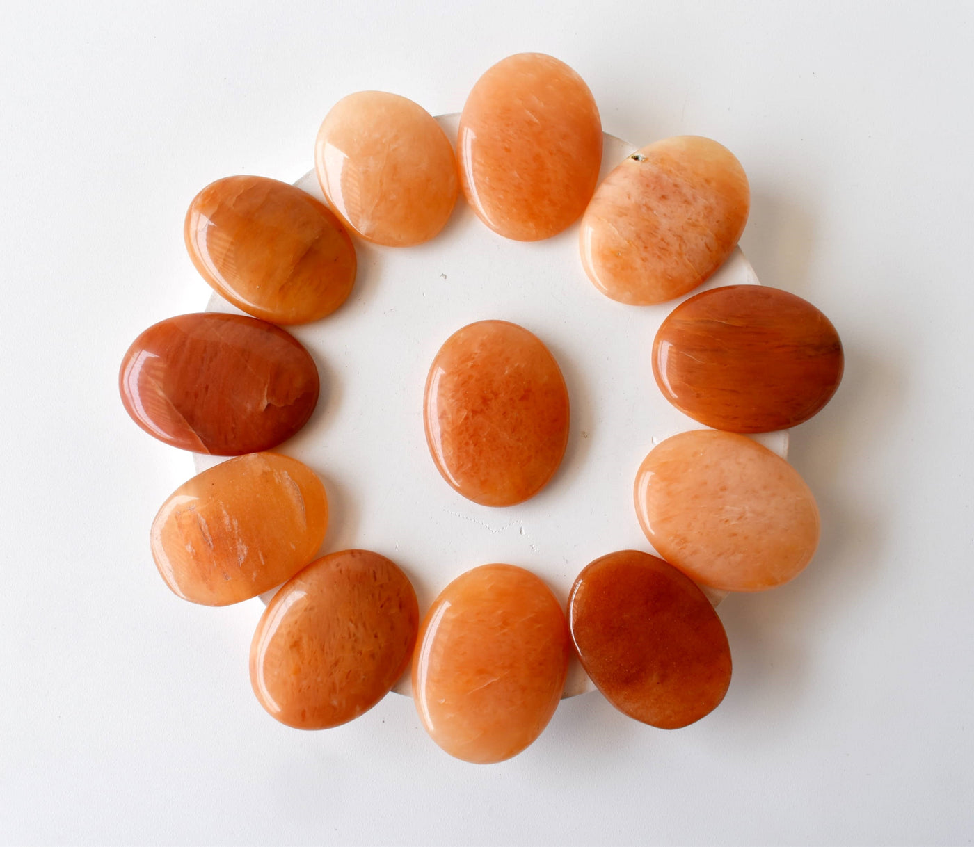 Orange Aventurine Pocket Stones (Longevity and Strength)