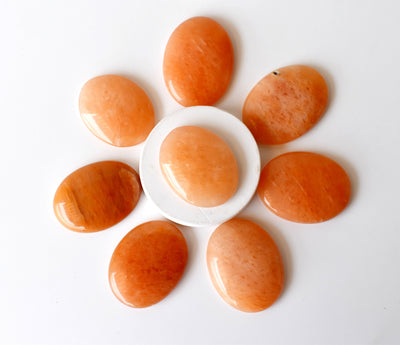 Orange Aventurine Pocket Stones (Longevity and Strength)