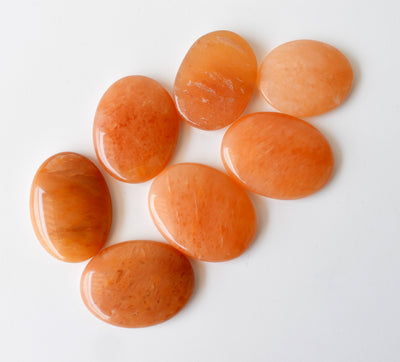 Orange Aventurine Pocket Stones (Longevity and Strength)