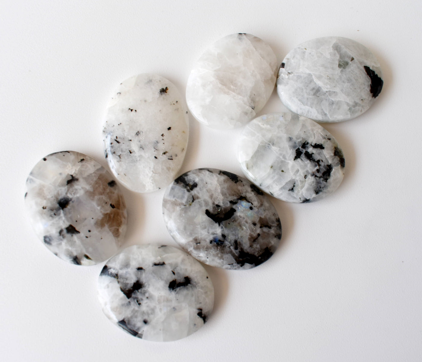 Rainbow Moonstone Pocket Stones (Compassion and Psychic Abilities)