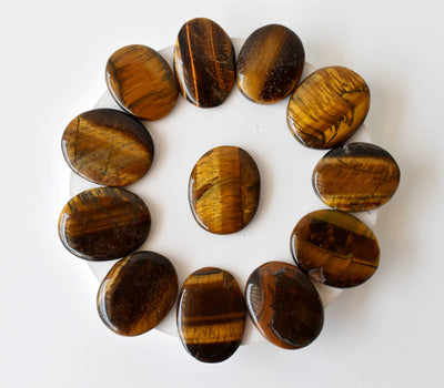 Tiger Eye Pocket Stones (Longevity  and Protection )