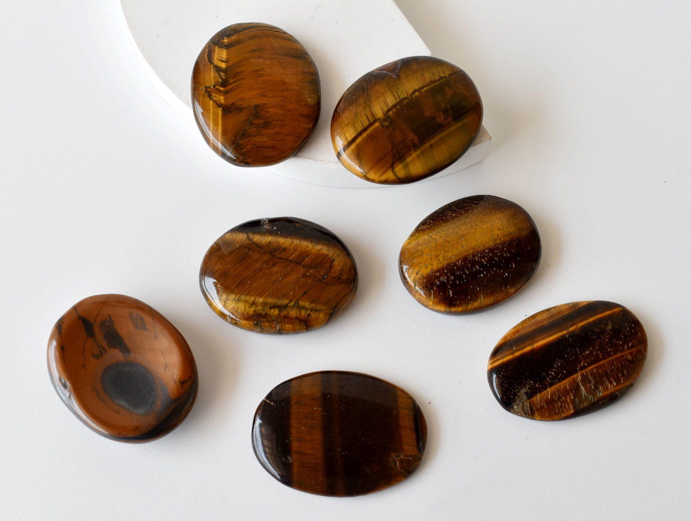 Tiger Eye Pocket Stones (Longevity  and Protection )